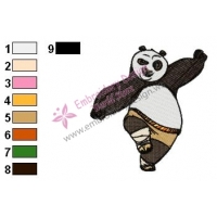 Kung Fu Panda Embroidery Design 08